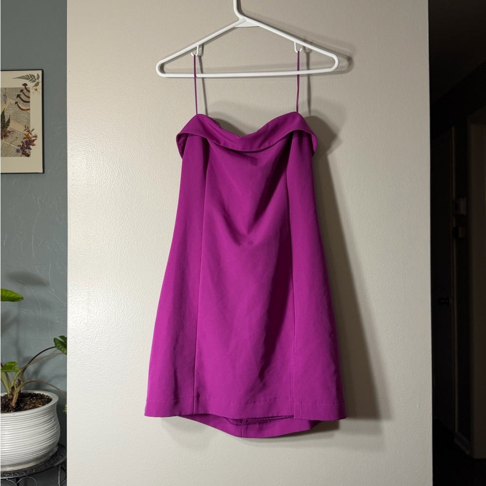 Dynamite Strapless Fuchsia Dress